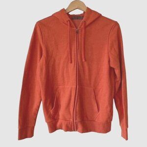 Giordano Bright Orange Zip Up Hoodie